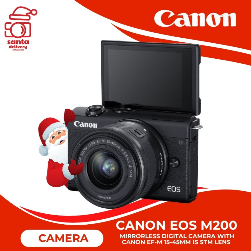 Canon EOS M200 Mirrorless Digital Camera with  Canon EF-M 15-45mm IS STM Lens