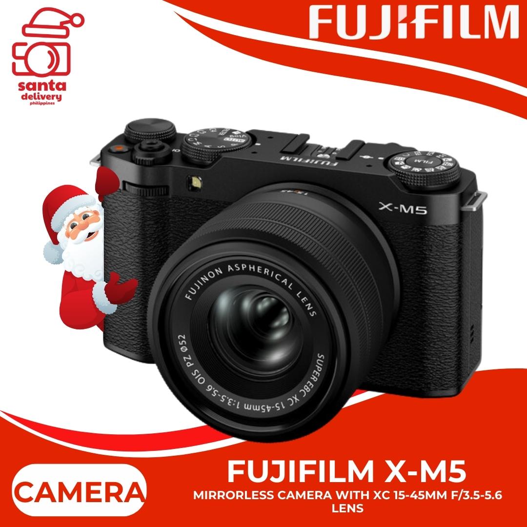 FUJIFILM X-M5 Mirrorless Camera with FUJIFILM XC 15-45mm f/3.5-5.6 OIS PZ Lens (Black)