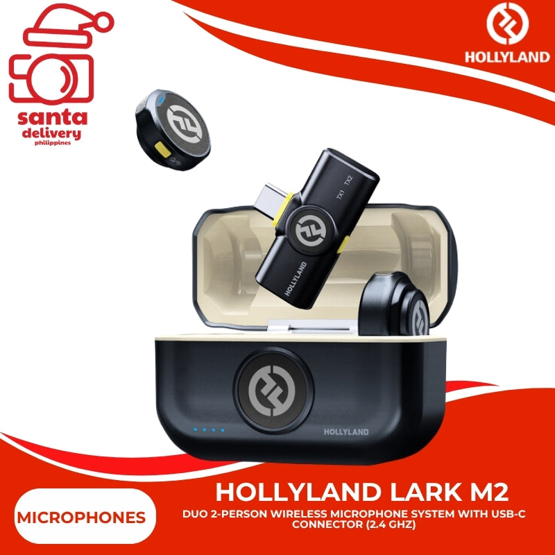 Hollyland LARK M2 DUO 2-Person Wireless Combo Microphone System (2.4 GHz)