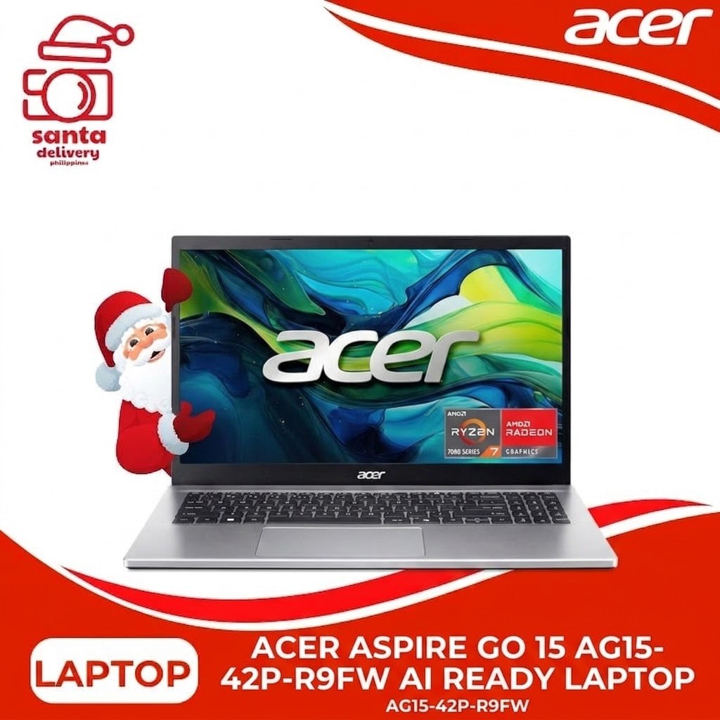 Acer Aspire Go 15 AI Ready Laptop | 15.6" FHD (1920 x 1080) IPS Display | AMD Ryzen 7 7730U | AMD Radeon Graphics | 16GB DDR4 | 512GB PCIe Gen4 SSD | Wi-Fi 6 | Windows 11 Home | AG15-42P-R9FW